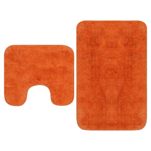 2-dijelni set kupaonskih otirača od tkanine narančasti