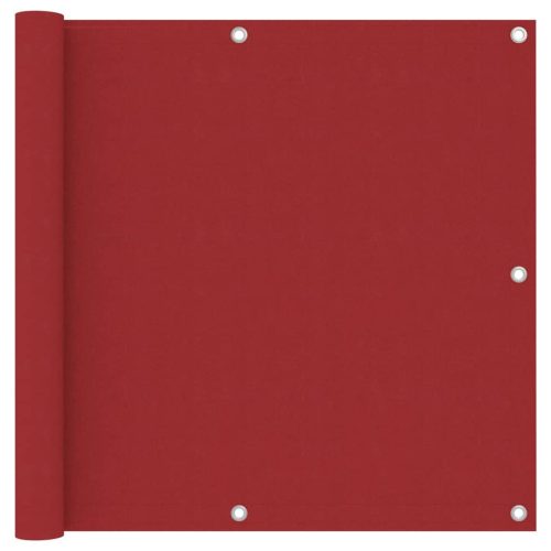 Balkonski zastor crveni 90 x 300 cm od tkanine Oxford