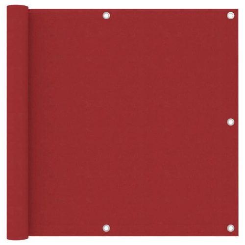 Balkonski zastor crveni 90 x 400 cm od tkanine Oxford