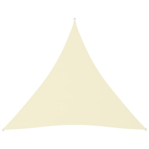 Jedro za zaštitu od sunca od tkanine trokutasto 6x6x6 m krem
