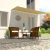 Tenda na uvlačenje 400 x 150 cm žuto-bijela