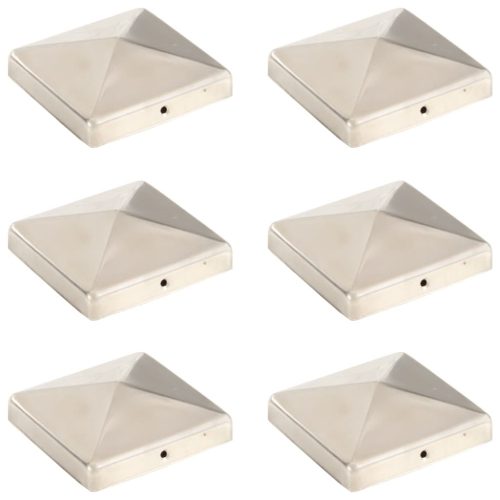 Piramidalni poklopci za stupove ograde 6 kom čelični 101x101 mm