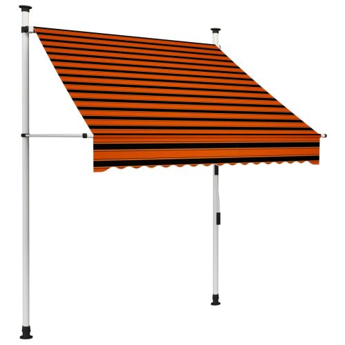 Tenda na ručno uvlačenje 150 cm narančasto-smeđa