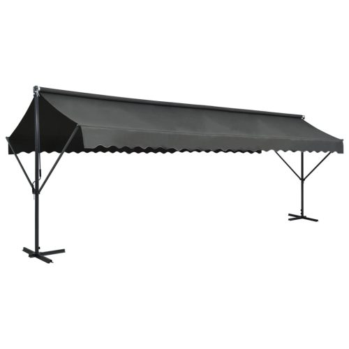 Samostojeća tenda 600 x 300 cm antracit