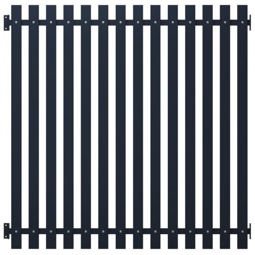 Panel za ogradu antracit 170,5 x 170 cm čelik obložen prahom
