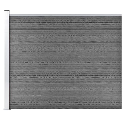 Panel za ogradu WPC 175 x 146 cm sivi