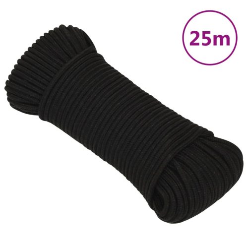 Radno uže crno 3 mm 25 m poliestersko