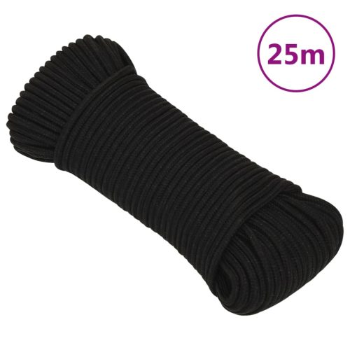 Radno uže crno 4 mm 25 m poliestersko