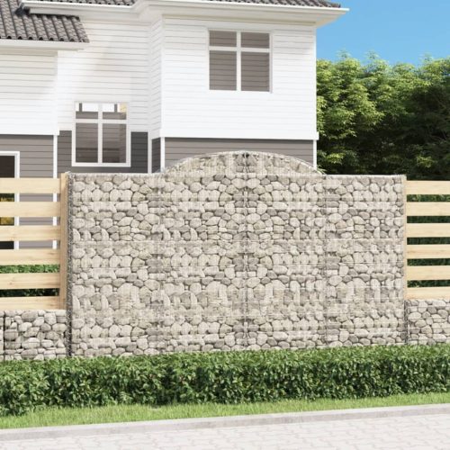Gabionska košara s lukom 300x30x180/200 cm pocinčano željezo