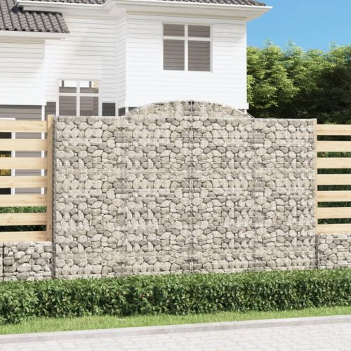 Gabionska košara s lukom 300x30x200/220 cm pocinčano željezo