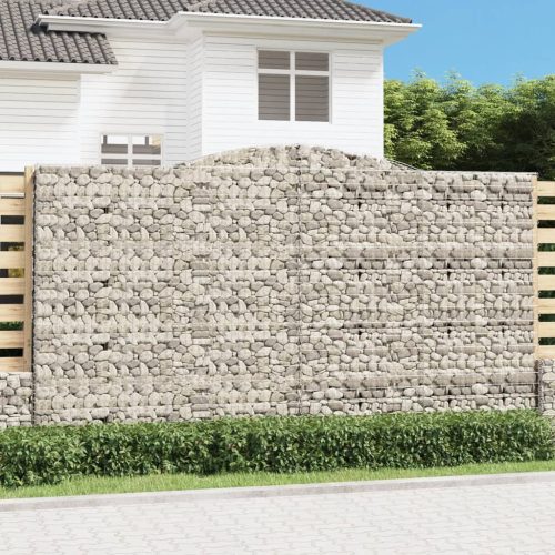 Gabionska košara s lukom 400x30x220/240 cm pocinčano željezo