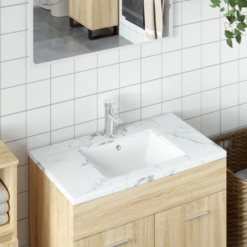 Kupaonski umivaonik bijeli 47,5x35x19,5 cm pravokutni keramički