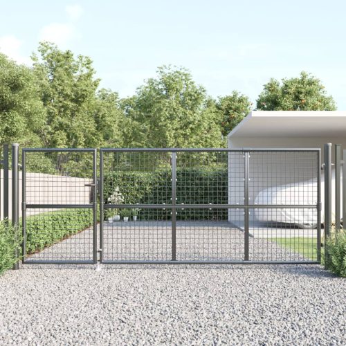 Mrežasta vrtna vrata antracit 350 x 175 cm od pocinčanog čelika