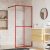 Stijenka za walk-in tuš sa staklom ESG crvena 100 x 195 cm