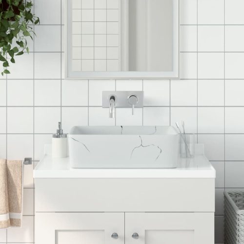 Nadgradni umivaonik bijeli pravokutni 46x35,5x13 cm keramički