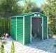 EPT stabilna metalna vrtna kućica 407 - 213 x 191 cm - zelena boja