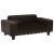 Sofa za pse smeđa 81 x 43 x 31 cm od pliša i umjetne kože