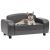 Sofa za pse siva 80 x 50 x 40 cm od umjetne kože