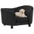 Sofa za pse crna 69 x 49 x 40 cm plišana