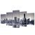 Monokromatski set slika na platnu panorama New Yorka 100 x 50 cm