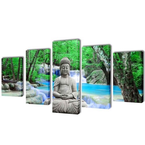 Zidne Slike na Platnu s Printom Buddha 200 x 100 cm