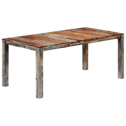 Blagovaonski stol sivi 180 x 90 x 76 cm od masivnog drva šišama