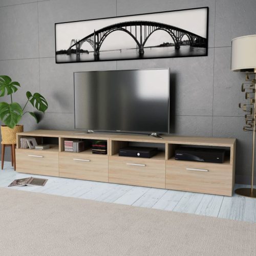 TV ormarići 2 kom od konstruiranog drva 95x35x36 cm boja hrasta