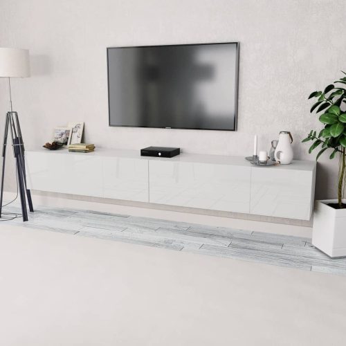 TV ormarići 2 kom konstruirano drvo 120x40x34 cm bijeli sjajni