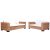 2-dijelni set vrtnih sofa od prirodnog ratana s jastucima