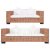 2-dijelni set sofa od prirodnog ratana s jastucima