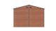 EPT stabilna metalna vrtna kućica 1085 - 340x319 cm - smeđa boja