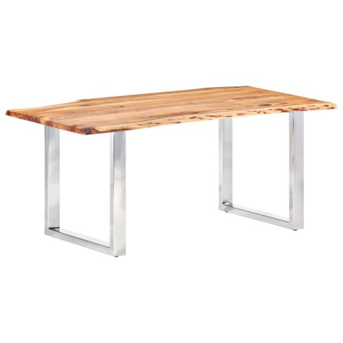 Blagovaonski stol sa živim rubovima drvo bagrema 200 cm 3,8 cm