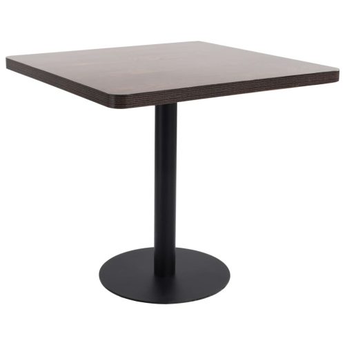 Bistro stol tamnosmeđi 80 x 80 cm MDF