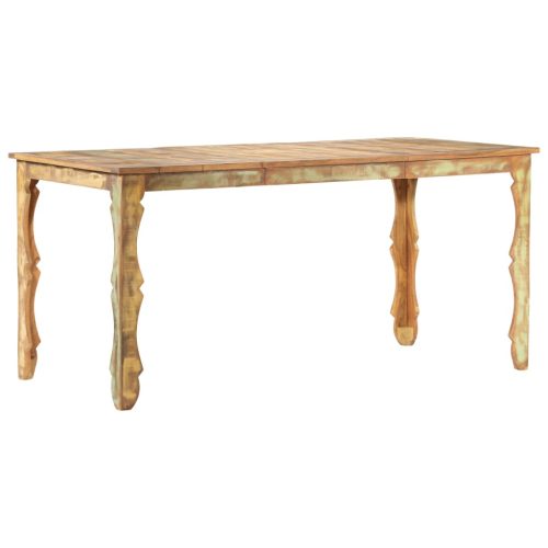 Blagovaonski stol od masivnog obnovljenog drva 160 x 80 x 76 cm