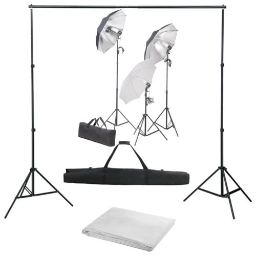 Oprema za fotografski studio sa setom svjetiljki i pozadinom