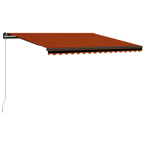 Tenda na ručno uvlačenje 450 x 300 cm narančasto-smeđa