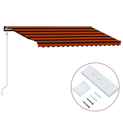 Tenda na automatsko uvlačenje 400 x 300 cm narančasto-smeđa