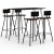 5-dijelni barski set crni