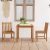 Vrtni blagovaonski set od 3 dijela 80x80 cm masivno tikovino drvo