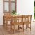 Vrtni blagovaonski set od 5 dijelova 150 x 90 cm masivno tikovino drvo