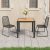 3-dijelni vrtni blagovaonski set od PVC ratana crno-smeđi