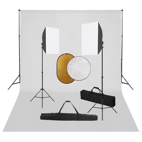 Fotografska oprema sa softboxovima, pozadinom i reflektorom