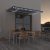 Tenda na ručno uvlačenje s LED svjetlom 450x350 cm plavo-bijela