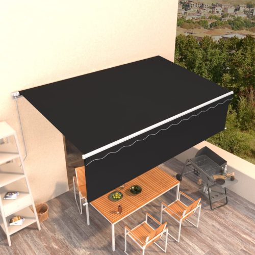 Tenda na ručno uvlačenje s roletom 5 x 3 m antracit