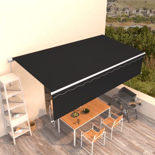 Tenda na ručno uvlačenje s roletom 6 x 3 m antracit