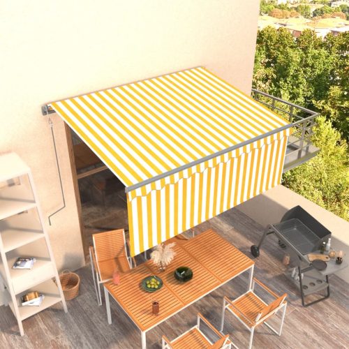 Automatska tenda na uvlačenje s roletom 3 x 2,5 m žuto-bijela