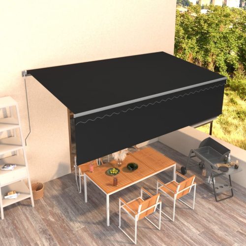Tenda na ručno uvlačenje s roletom 5 x 3 m antracit