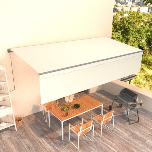 Automatska tenda na uvlačenje s roletom 6 x 3 m krem