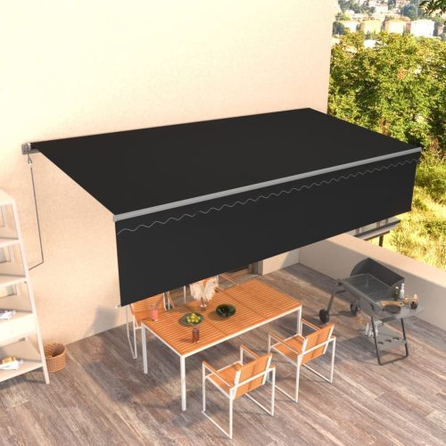 Automatska tenda na uvlačenje s roletom 6 x 3 m antracit