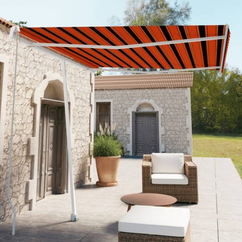 Samostojeća tenda ručno uvlačenje 300 x 250 cm narančasto-smeđa